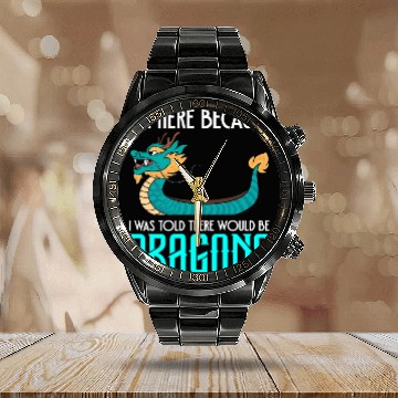 Discover Funny Dragon Boat Racing Paddle Calendar Steel Band Watch