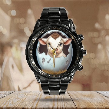 Discover Sweet Lamb Hatching: The Beginning of New Life Calendar Steel Band Watch