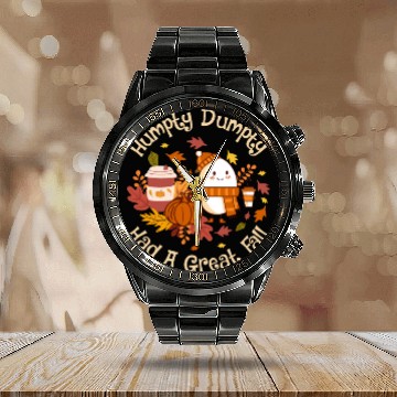 Discover Humpty Dumpty Had a Great Fall Calendar Steel Band Watch