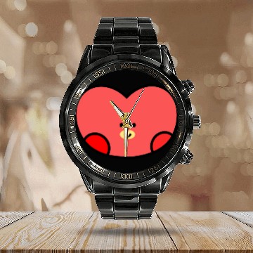 Discover Chibi Heart Calendar Steel Band Watch