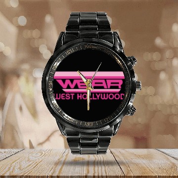 Discover Wear West Hollywood Calendar Steel Band Watch