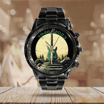 Discover Jimmy buffett 1946-2023 Calendar Steel Band Watch