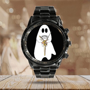 Discover Ghost with latte Calendar Steel Band Watch
