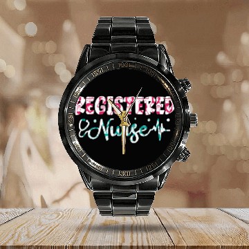 Discover registered nurse Calendar Steel Band Watch
