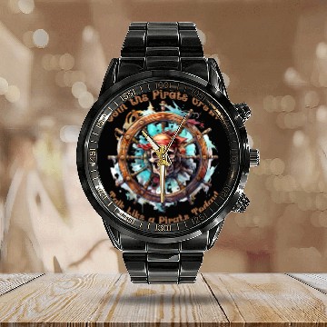 Discover Join the Pirate Crew Calendar Steel Band Watch