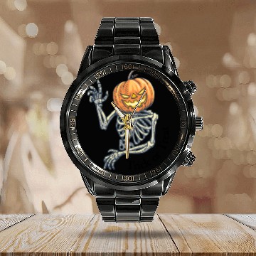 Discover Trick or Treat? Smell My Feet! Calendar Steel Band Watch