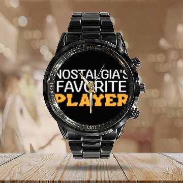 Discover Funny Retro Gaming Culture Vintage arcade classics Calendar Steel Band Watch
