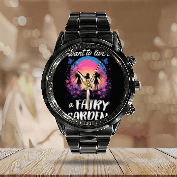 Discover Gardening Garden-plants Landscape-Gardener sayings Calendar Steel Band Watch