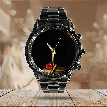 Discover The Best Teachers, Teacher Appreciation Calendar Steel Band Watch