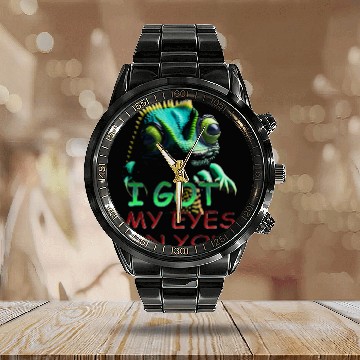 Discover I GOT MY EYES ON YOU Calendar Steel Band Watch