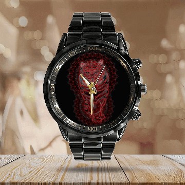 Discover Kaleidoscope Tiger 2023 10 Calendar Steel Band Watch