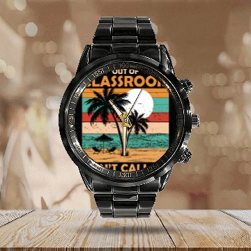 Discover Teacher Retirement Out Of Classroom Retired Calendar Steel Band Watch