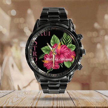 Discover Malama Lahaina: Maui Strong 2 Calendar Steel Band Watch
