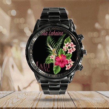 Discover Malama Lahaina: Maui Strong Calendar Steel Band Watch