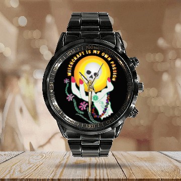 Discover Witchcraft is my own passion Calendar Steel Band Watch