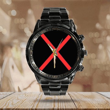 Discover Creative, Amazing , X , cross Calendar Steel Band Watch