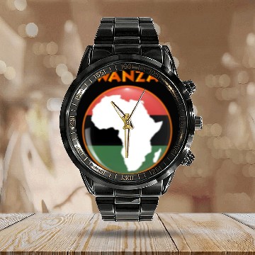 Discover Embracing African Culture and Black History. Calendar Steel Band Watch