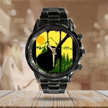 Discover Guitar Nature Hiking Music Guitarist Calendar Steel Band Watch