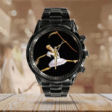 Discover The extraordinary hobby of the Grim Reaper Calendar Steel Band Watch