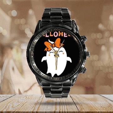 Discover CUTE GHOST Calendar Steel Band Watch