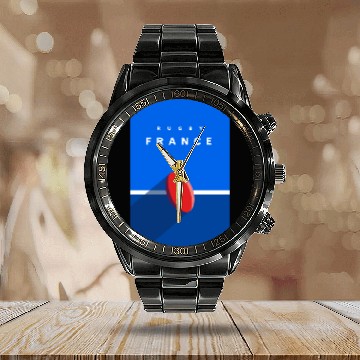 Discover RUGBY FRANCE Calendar Steel Band Watch