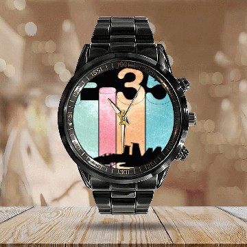 Discover F35 Vintage Air Force Fighter Jets Calendar Steel Band Watch