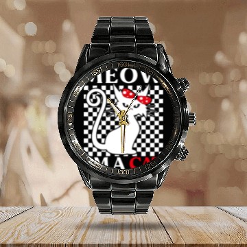 Discover Meow I'm A Cat - Halloween Costume Calendar Steel Band Watch