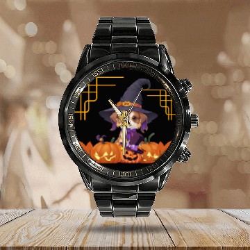 Discover "Howdy Pumpkin Pal" Calendar Steel Band Watch
