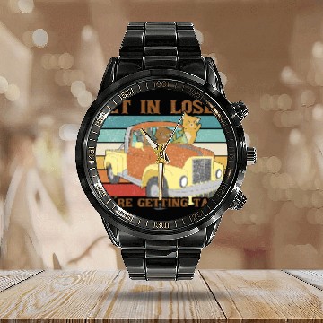 Discover Get In Loser We re Getting Tacos with friends Calendar Steel Band Watch