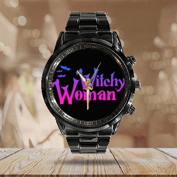 Discover Witchy Woman Calendar Steel Band Watch