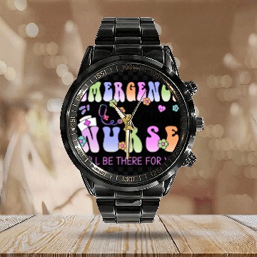 Discover Emergency Nurse room Calendar Steel Band Watch