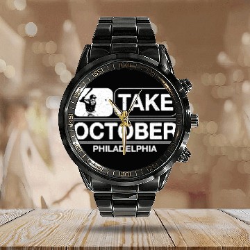 Discover Take October Philly Philadelphia Calendar Steel Band Watch