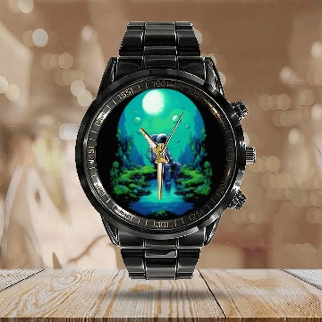 Discover Astro Meditation Calendar Steel Band Watch