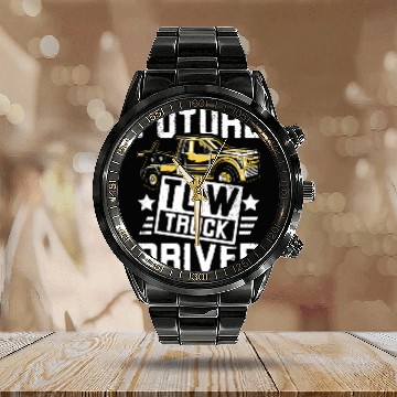 Discover Future Tow truck driver Calendar Steel Band Watch