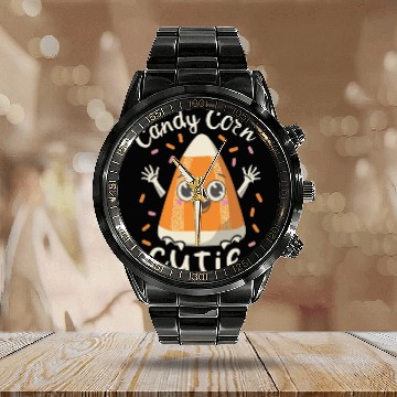 Discover candy corn cutie Halloween Gift Calendar Steel Band Watch