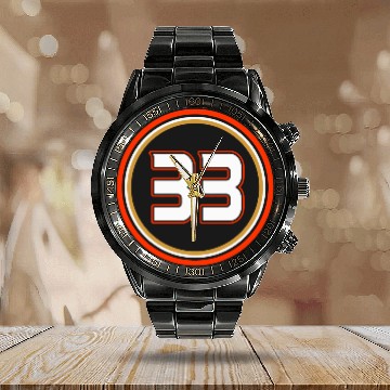 Discover Jakob Silfverberg Number 33 Jersey Anaheim Ducks Calendar Steel Band Watch