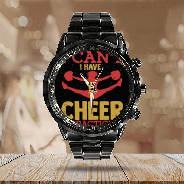 Discover I Can't I Have Cheer Practice Cheerleader Cheerlea Calendar Steel Band Watch