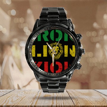 Discover iron lion zion Calendar Steel Band Watch