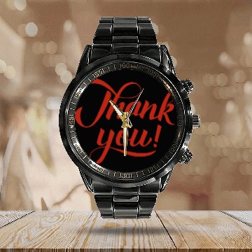 Discover Thank You For Leaving Me Alone Graphic Design For Calendar Steel Band Watch
