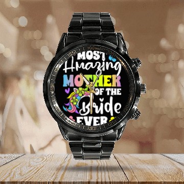 Discover Wedding Bridal Party Calendar Steel Band Watch