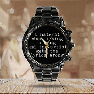 Discover I Hate It When I Sing A Song And The Artist 3 Calendar Steel Band Watch