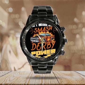 Discover Demo Derby Demolition Derby Demolition Derby Lover Calendar Steel Band Watch