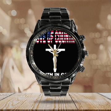 Discover Jesus love Calendar Steel Band Watch
