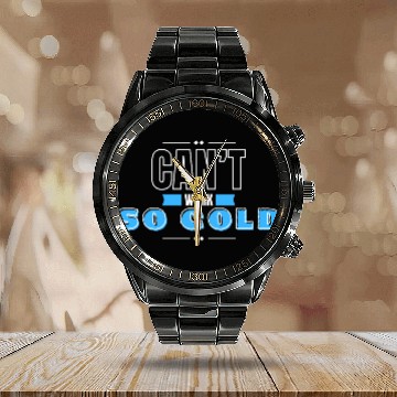 Discover can't work so cold winter Calendar Steel Band Watch