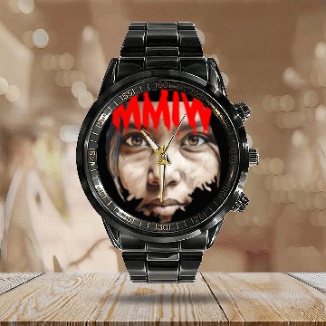 Discover Missing Murdered Indigenous Women MMIW Calendar Steel Band Watch