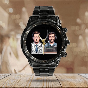 Discover Real Doctor vs Amateur Ham Radio Operator Calendar Steel Band Watch