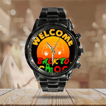 Discover Welcome Back To School Calendar Steel Band Watch