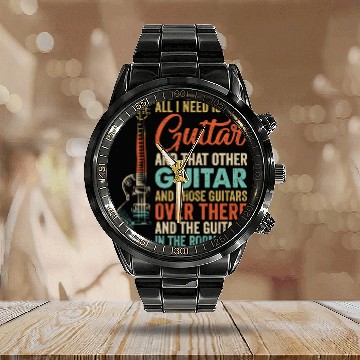 Discover All I Need Is This Guitar Player Guitarist Music Calendar Steel Band Watch