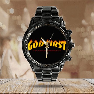 Discover God first Calendar Steel Band Watch