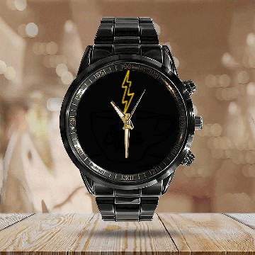 Discover Life Begins After Coffee Calendar Steel Band Watch